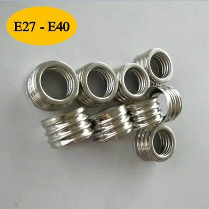 Metallic E40 Lamp Adapter