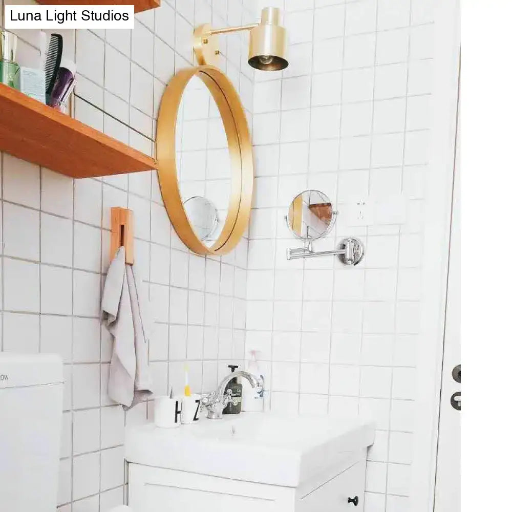 Gold Metal Cage Sconce