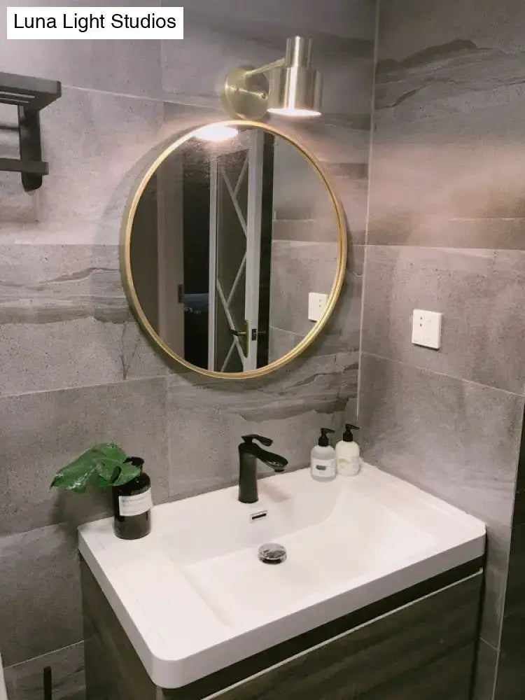 Gold Metal Cage Sconce