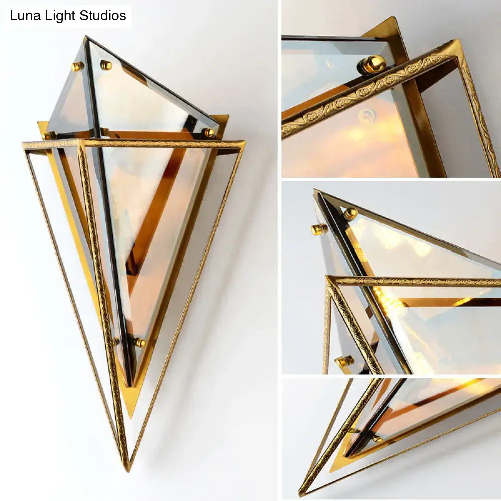 Amber Crystal Wall Light