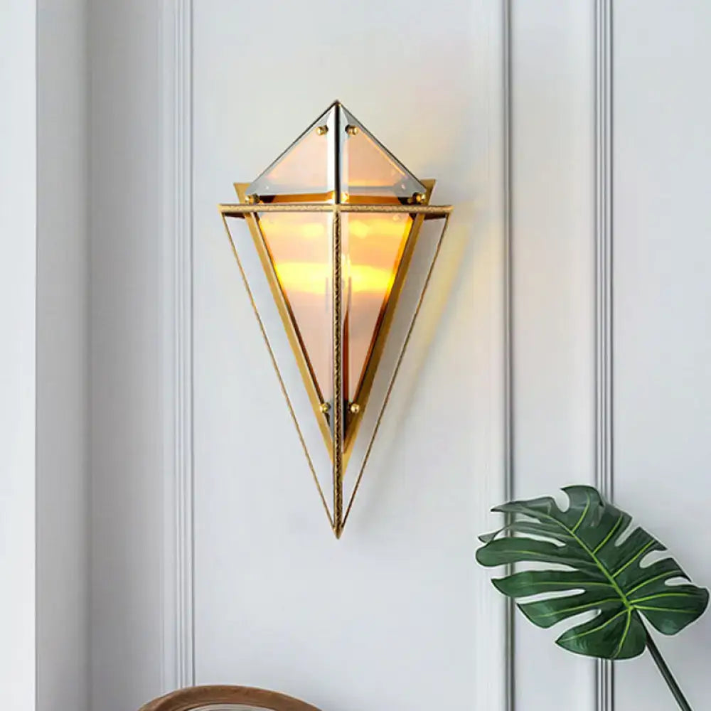 Amber Crystal Wall Light