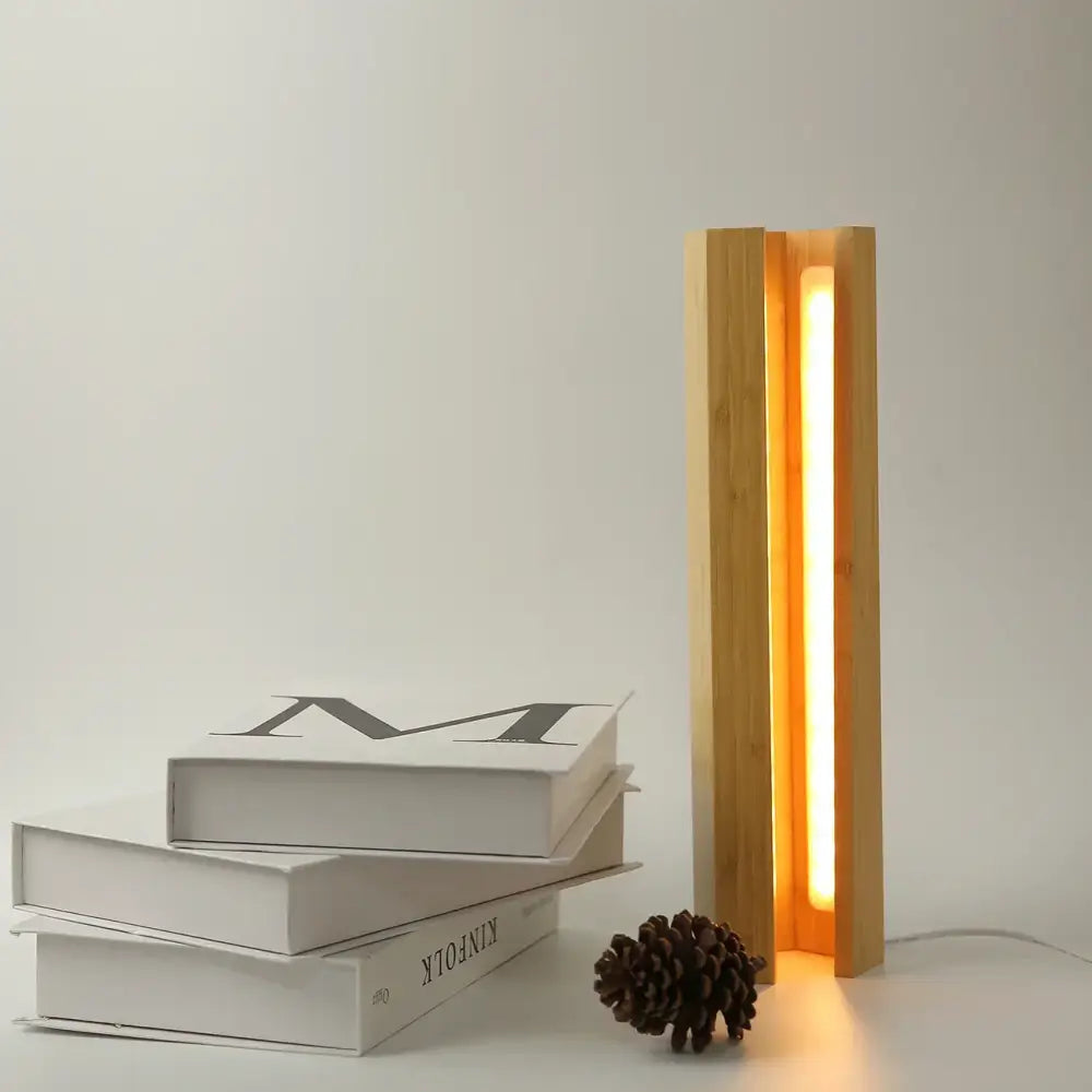 Bamboo Pentagonal Desk Lamp
