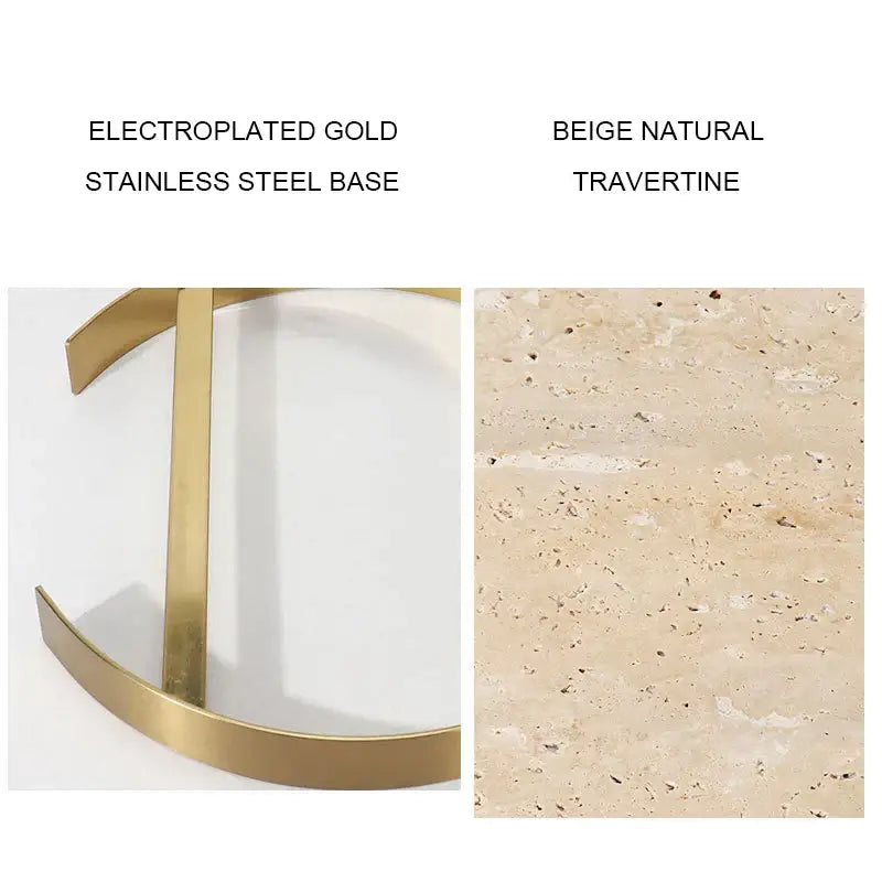 Travertine Marble Serving Tray 26cm