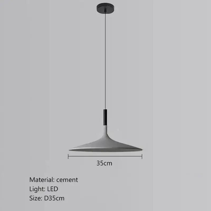 Beige Cement Pendant Light