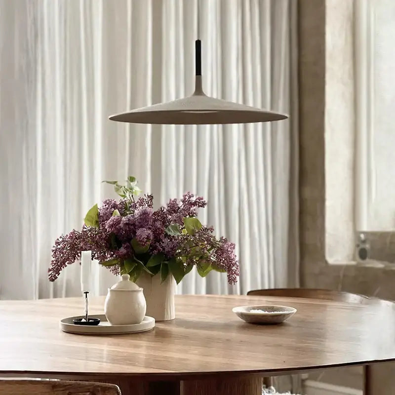 Beige Cement Pendant Light