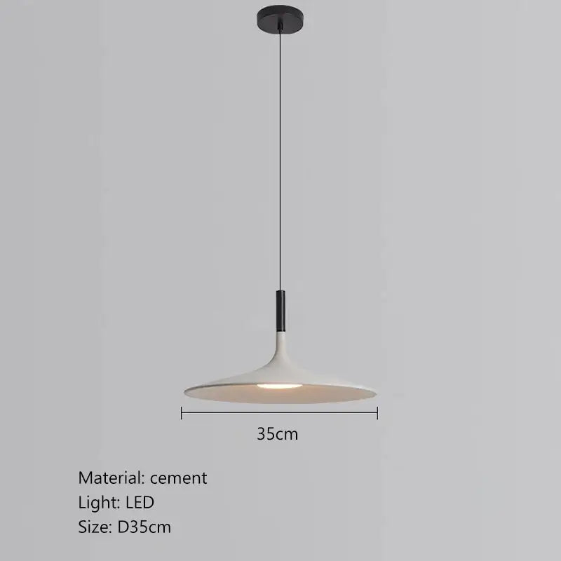 Beige Cement Pendant Light