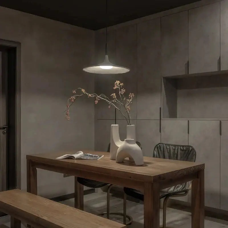 Beige Cement Pendant Light