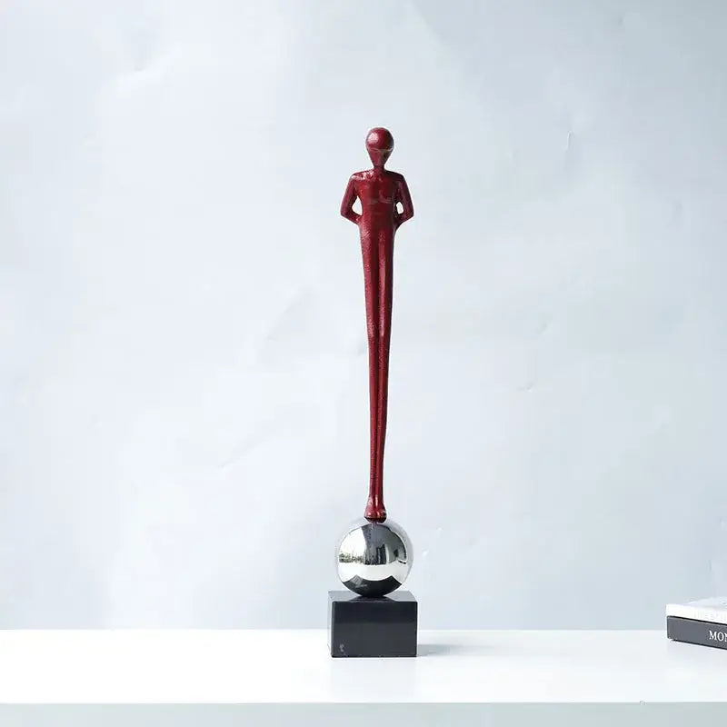 Black Metal Thinker Figurine