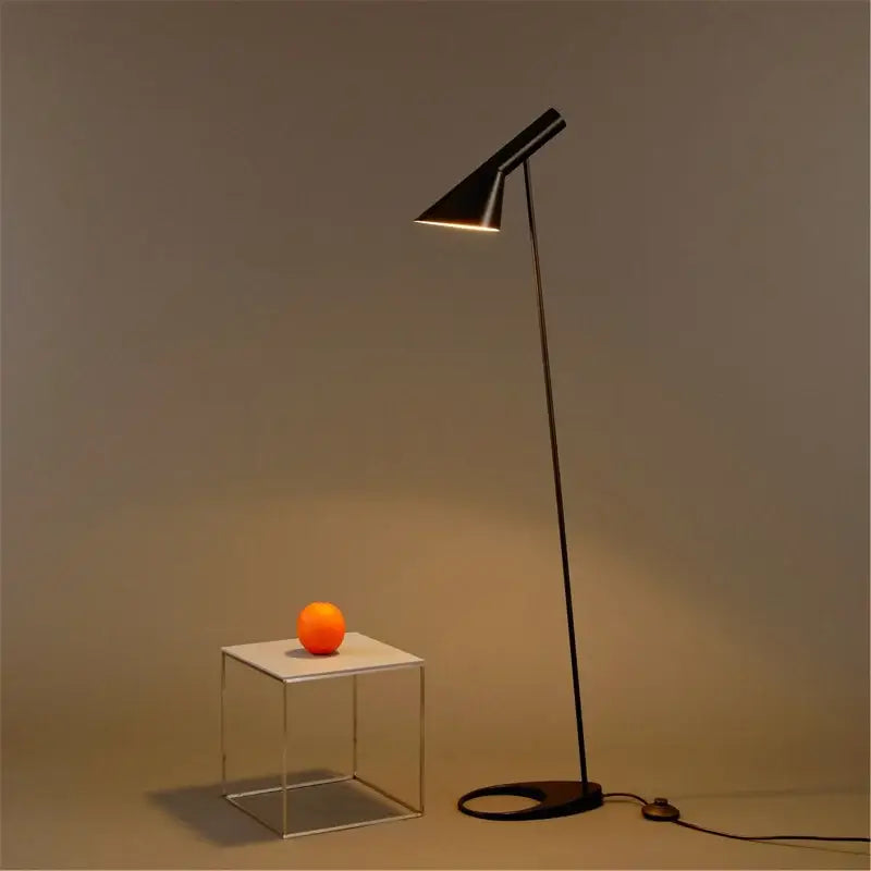 Black LED Floor Lamp with Remote Control