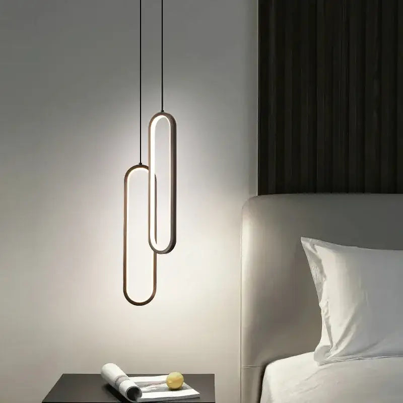Black Aluminum LED Chandelier