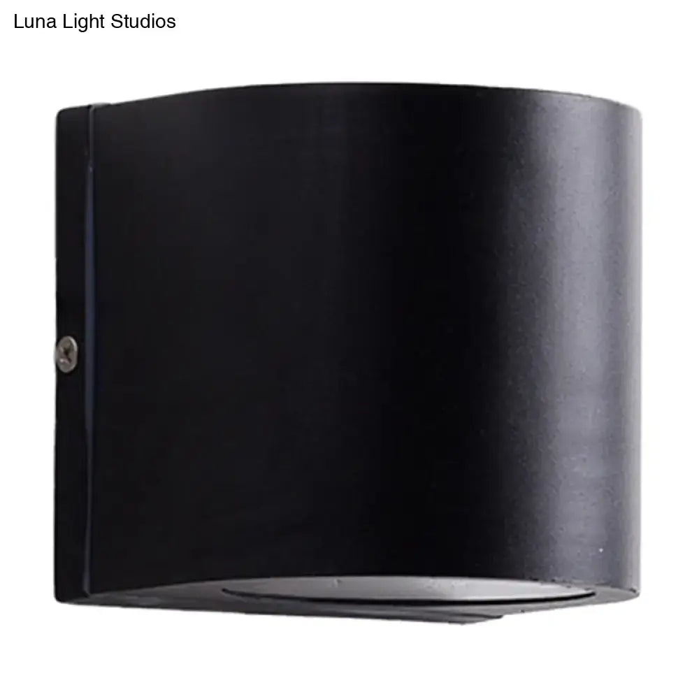 Black Outdoor Cylinder Light