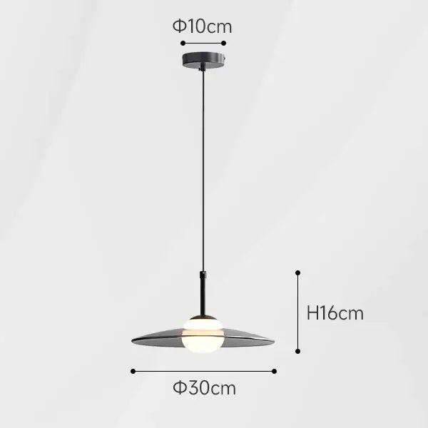 Copper Glass Pendant Light