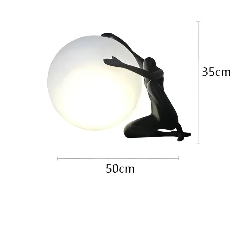 White Humanoid Table Lamp