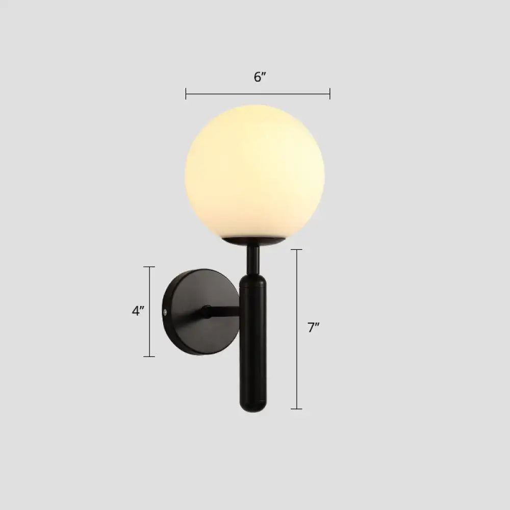 Black Ball Wall Sconce