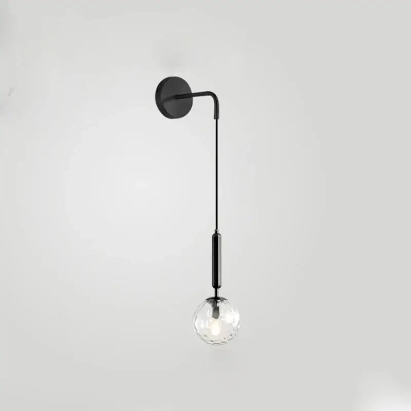 Brass Glass Wall Sconce with Frosted Shade