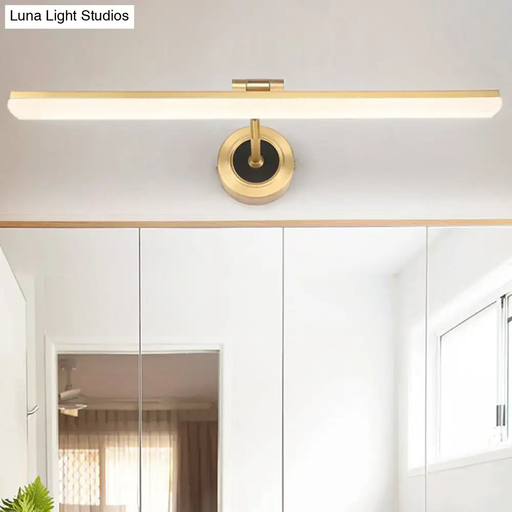 Brass Swing Arm Vanity Light