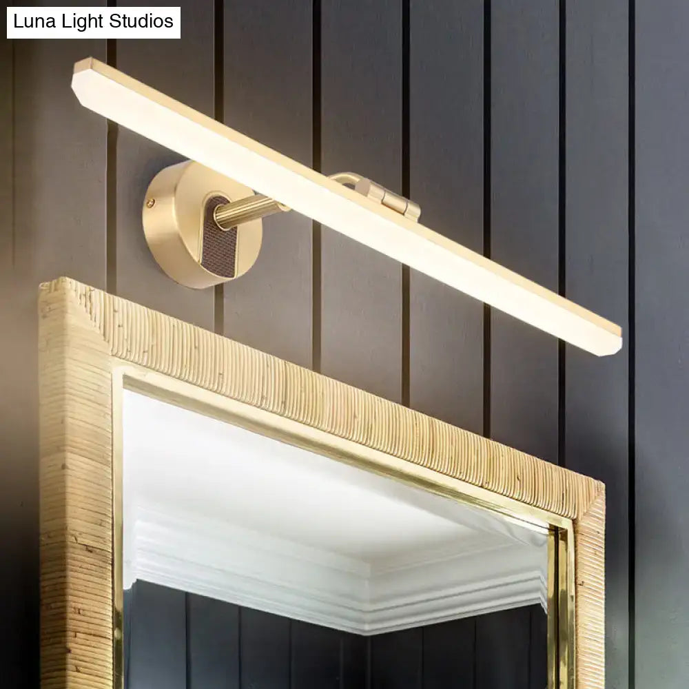 Brass Swing Arm Vanity Light