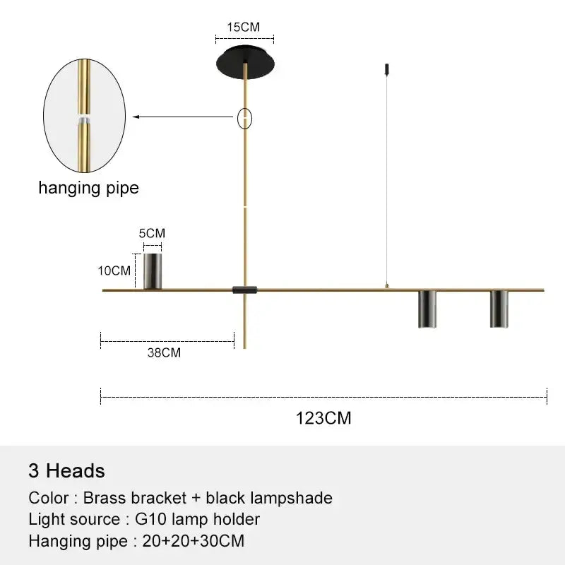 Black Chandelier Pendant Light