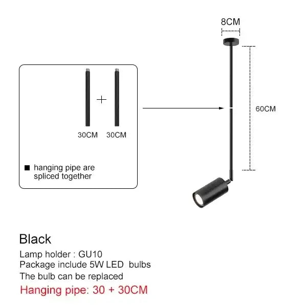 Black Chandelier Pendant Light