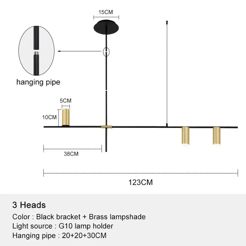 Black Chandelier Pendant Light