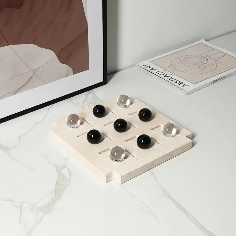 Black Glass Chess Set