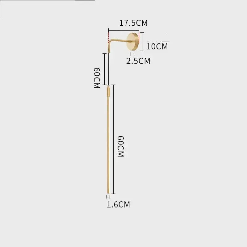 Copper Minimalist Wall Lamp
