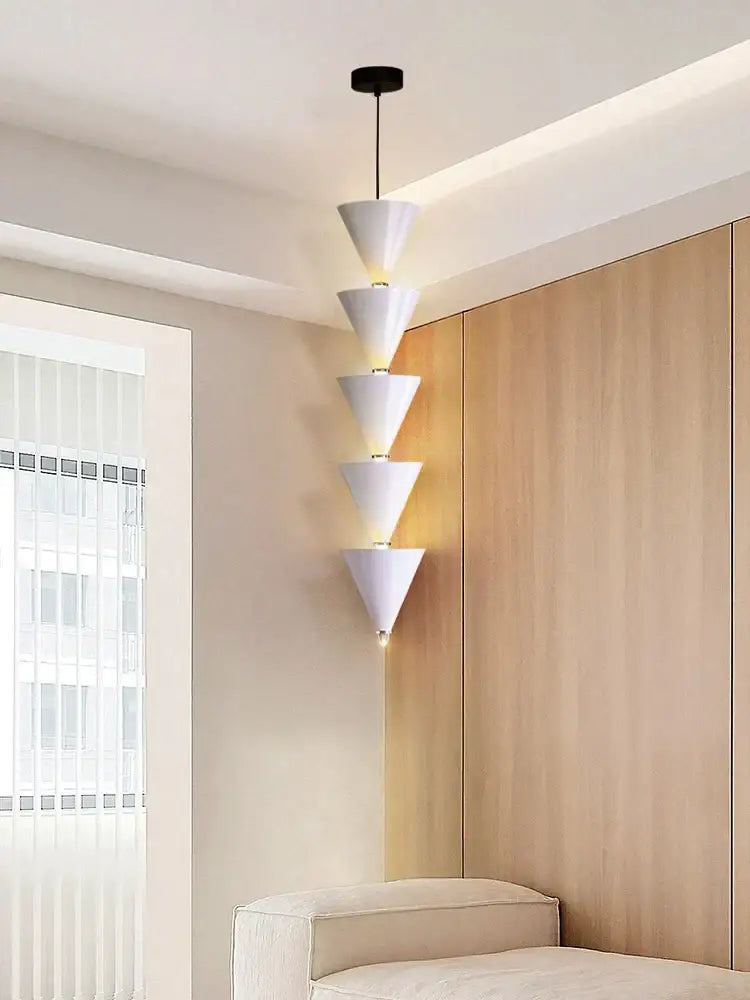 Cream Conical Bedroom Chandelier