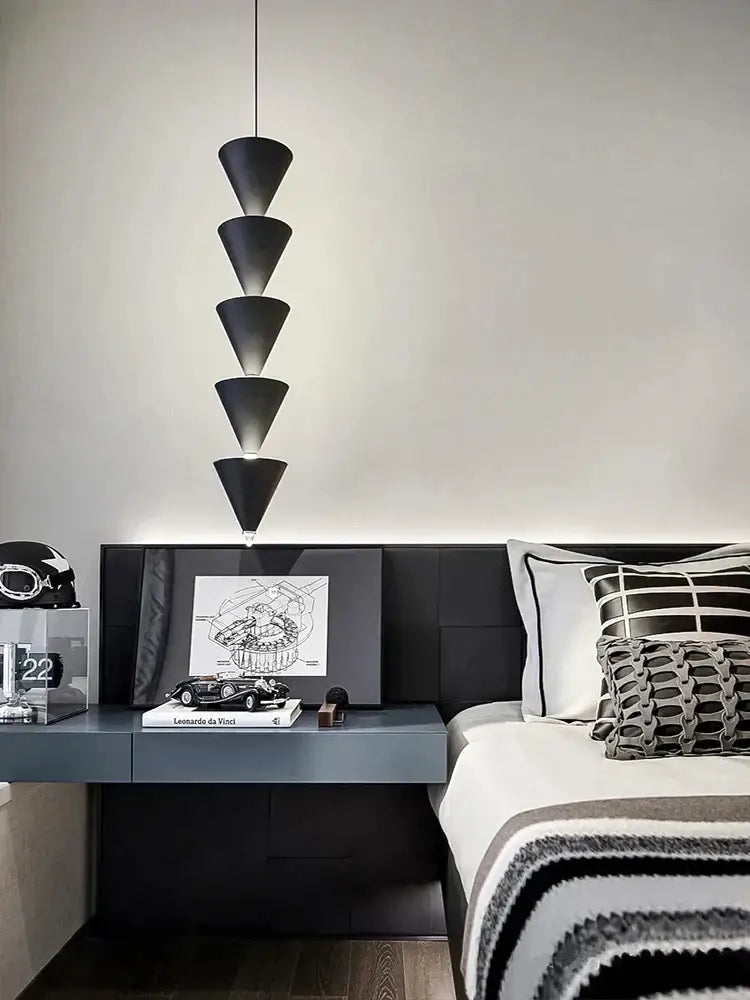 Cream Conical Bedroom Chandelier