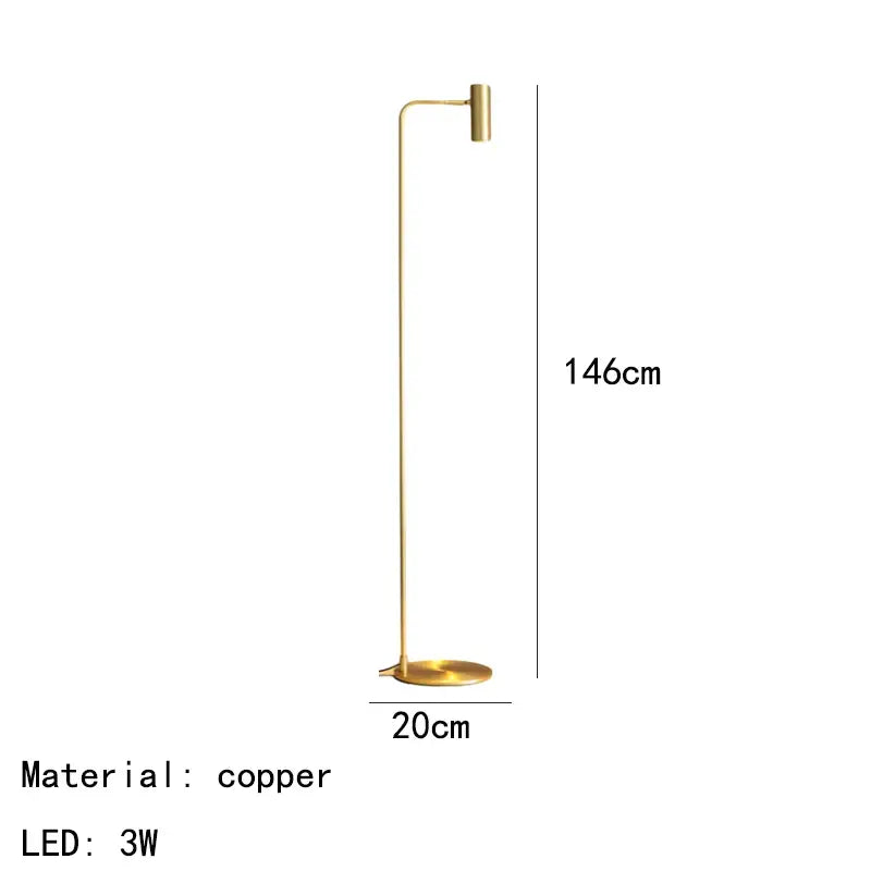 Black Brass Curved Floor Lamp