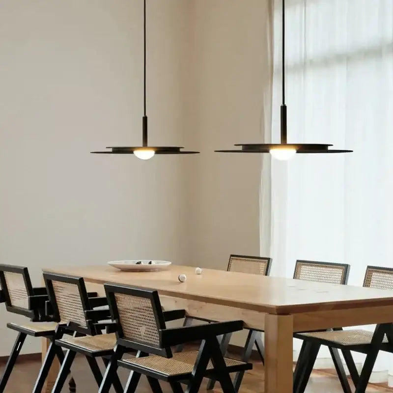 Black Saucer LED Chandelier