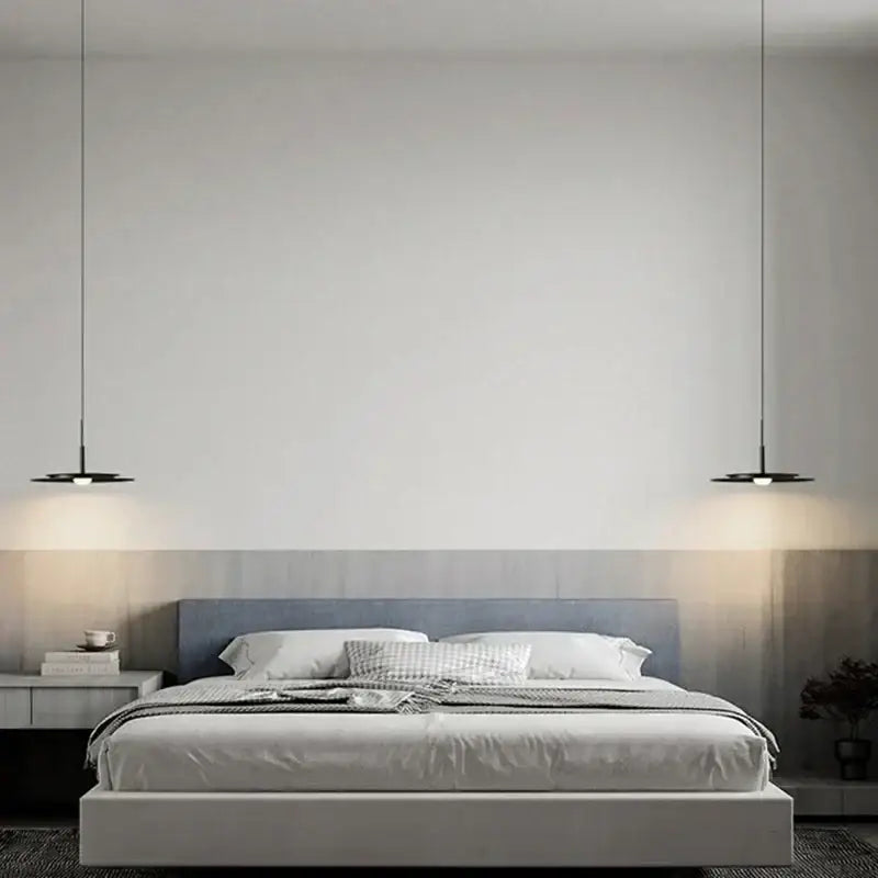 Black Saucer LED Chandelier