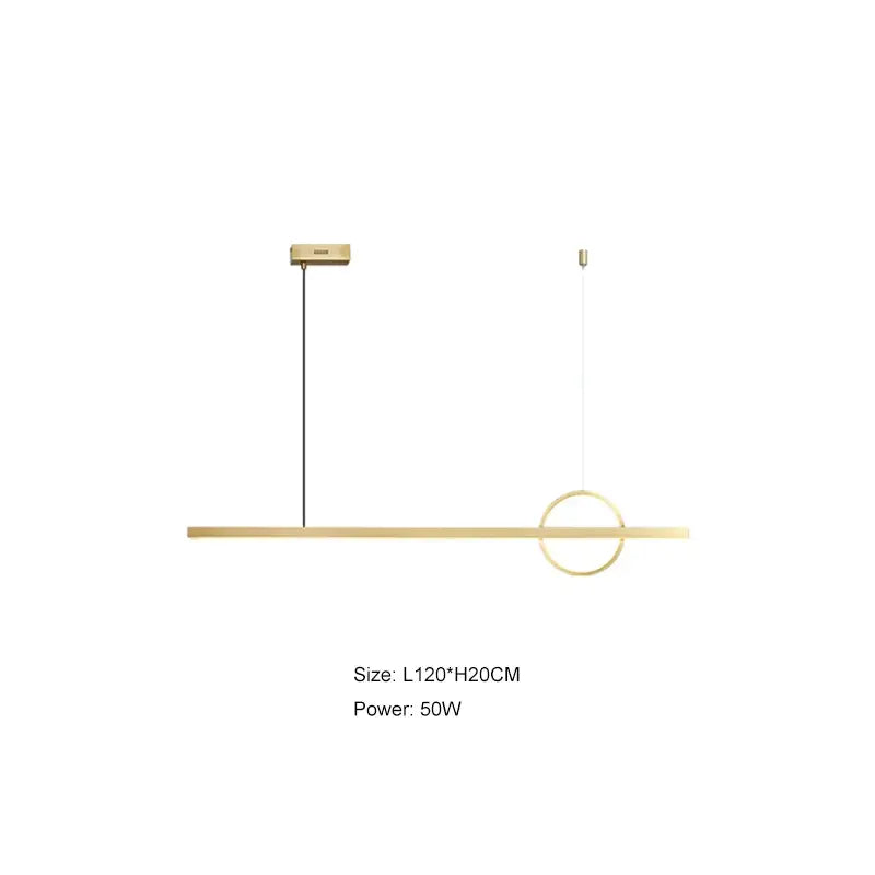Copper Geometric Chandelier
