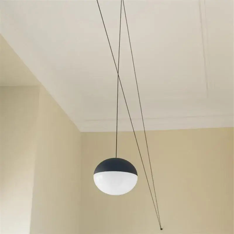 Glass Ball LED 2-Head Geometric Chandelier