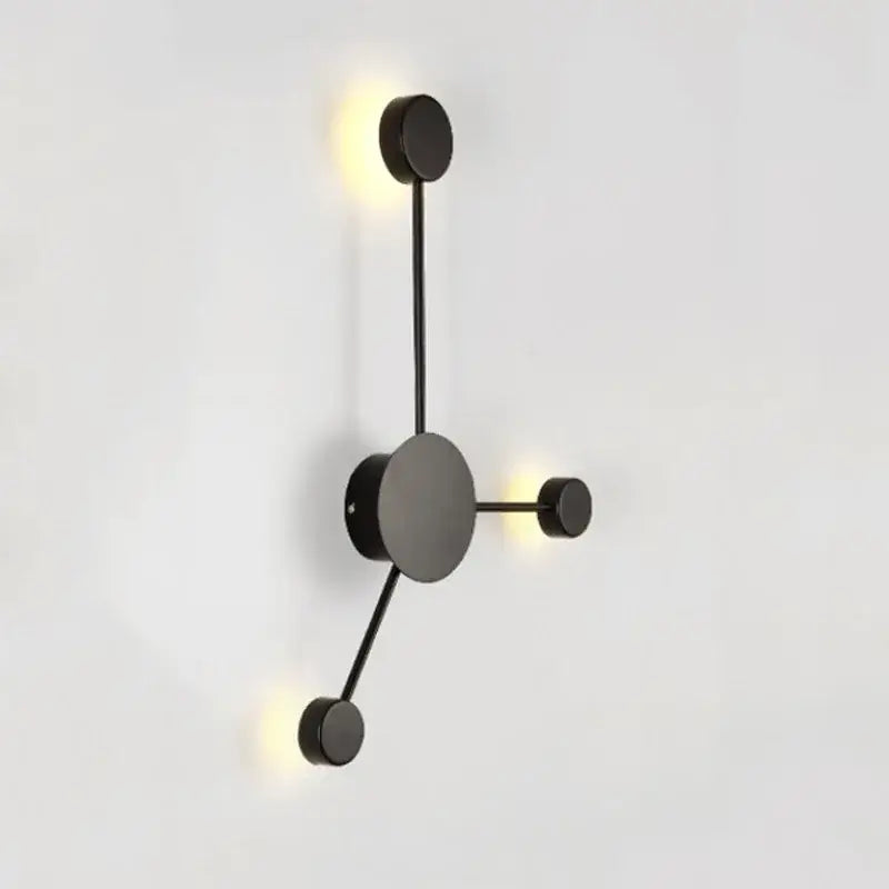 Black LED Geometry Wall Light