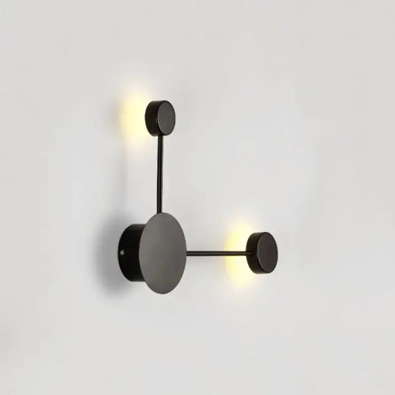 Black LED Geometry Wall Light