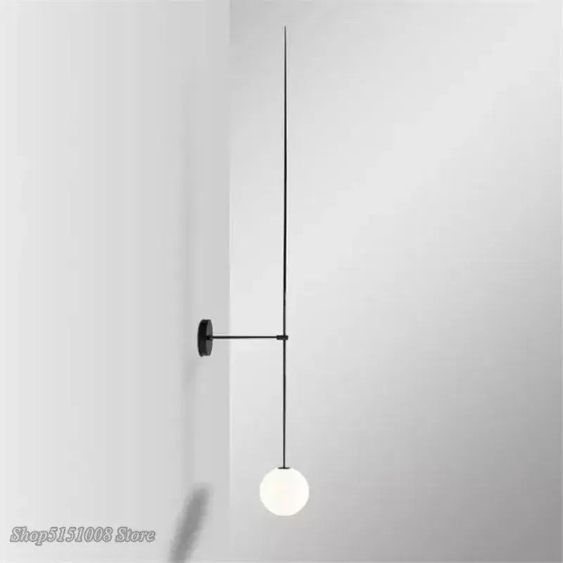 Black Glass Frosted Wall Sconce
