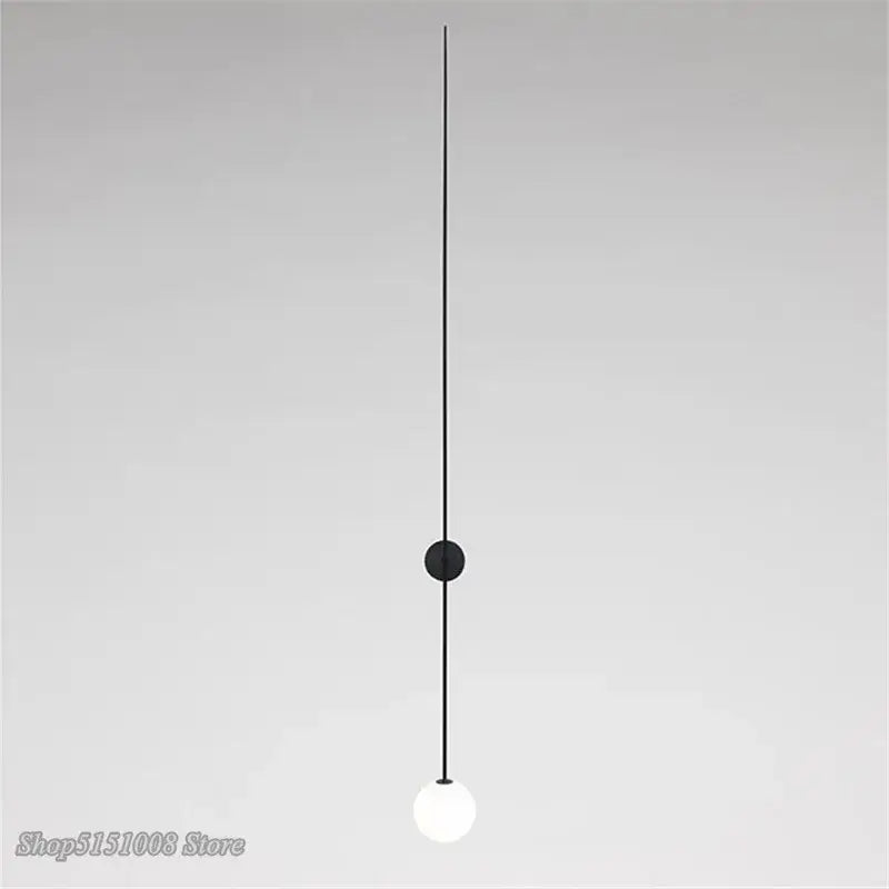Black Glass Frosted Wall Sconce