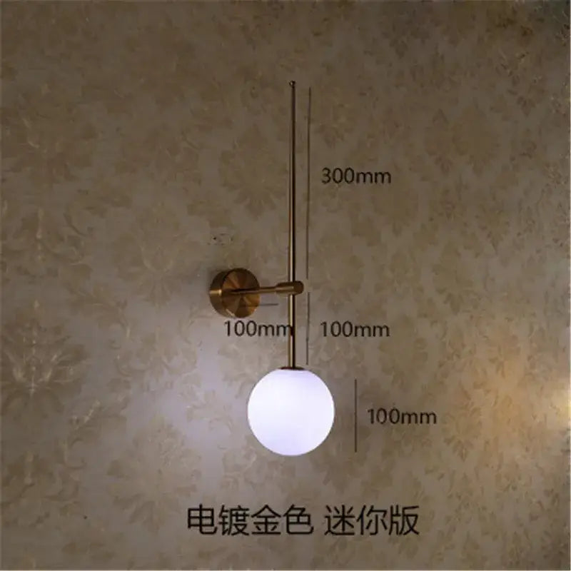 Black Glass Frosted Wall Sconce