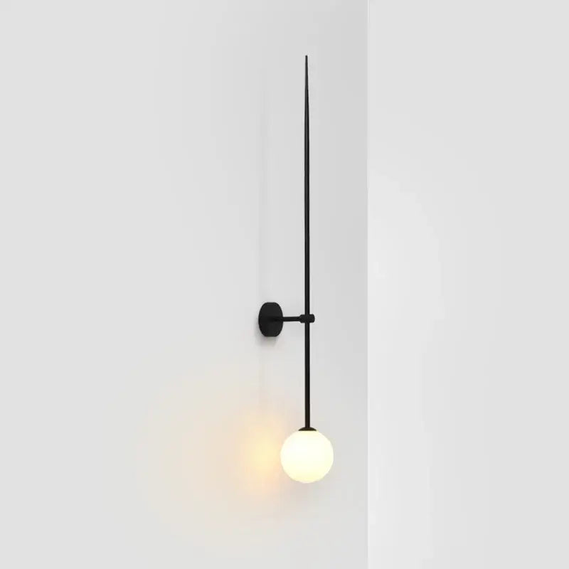 Black Glass Wall Lights