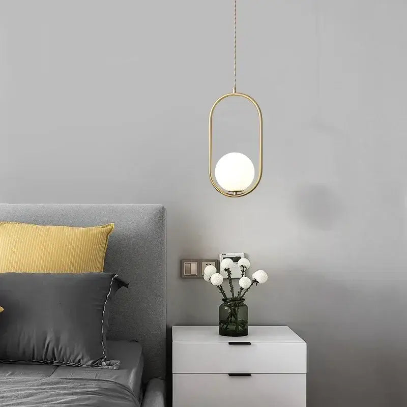 Black Glass Pendant Lamp with Scandinavian Design