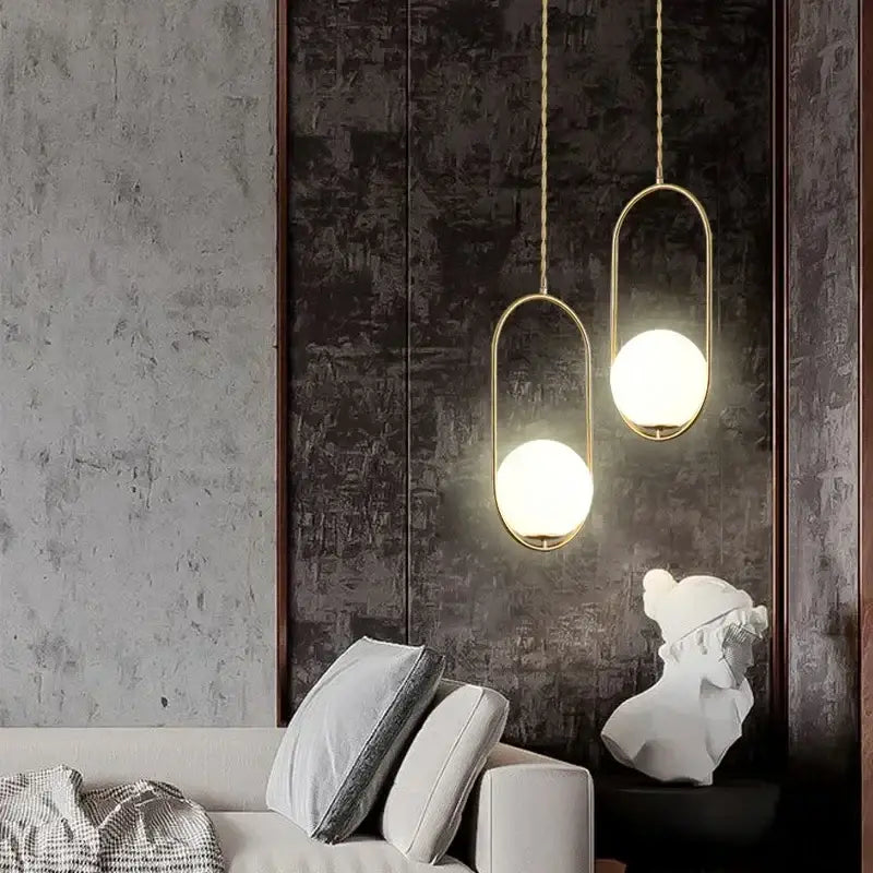 Black Glass Pendant Lamp with Scandinavian Design
