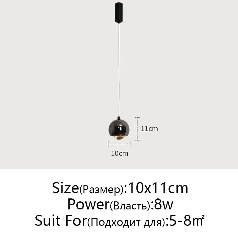 Pearl Black Pendant Light