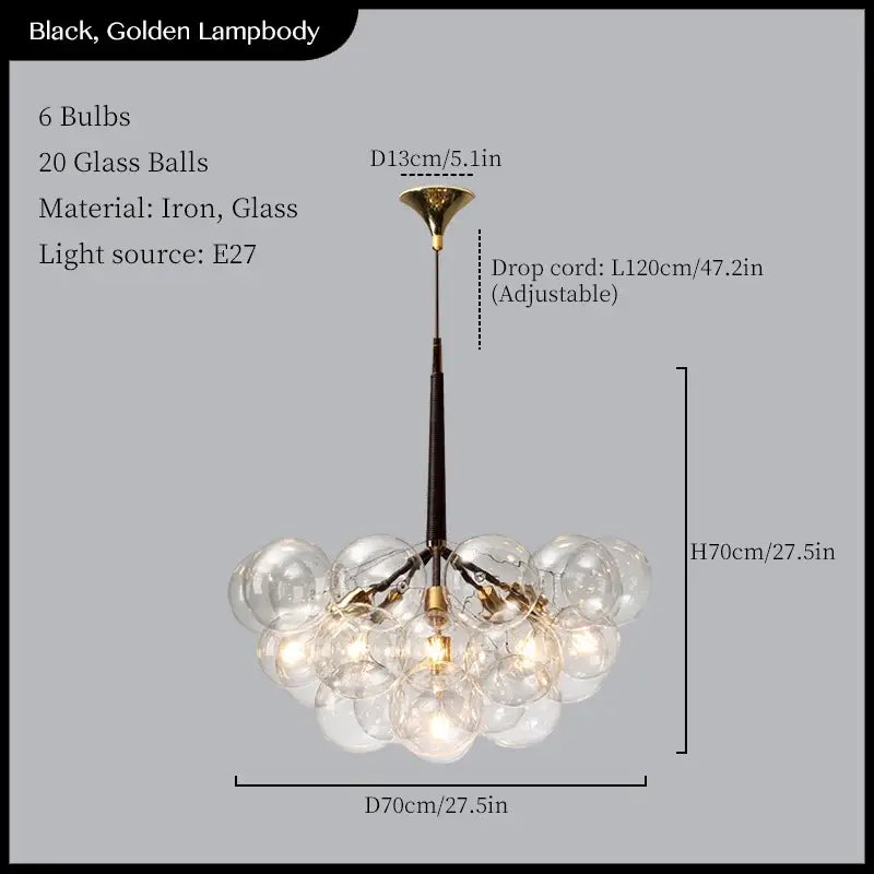 Black Gold Pendant Lights