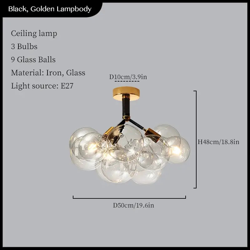 Black Gold Pendant Lights