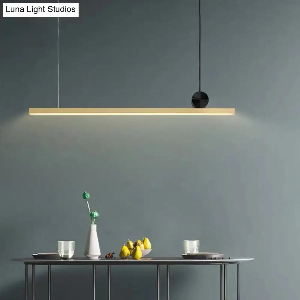 Black Gold Linear Ceiling Light