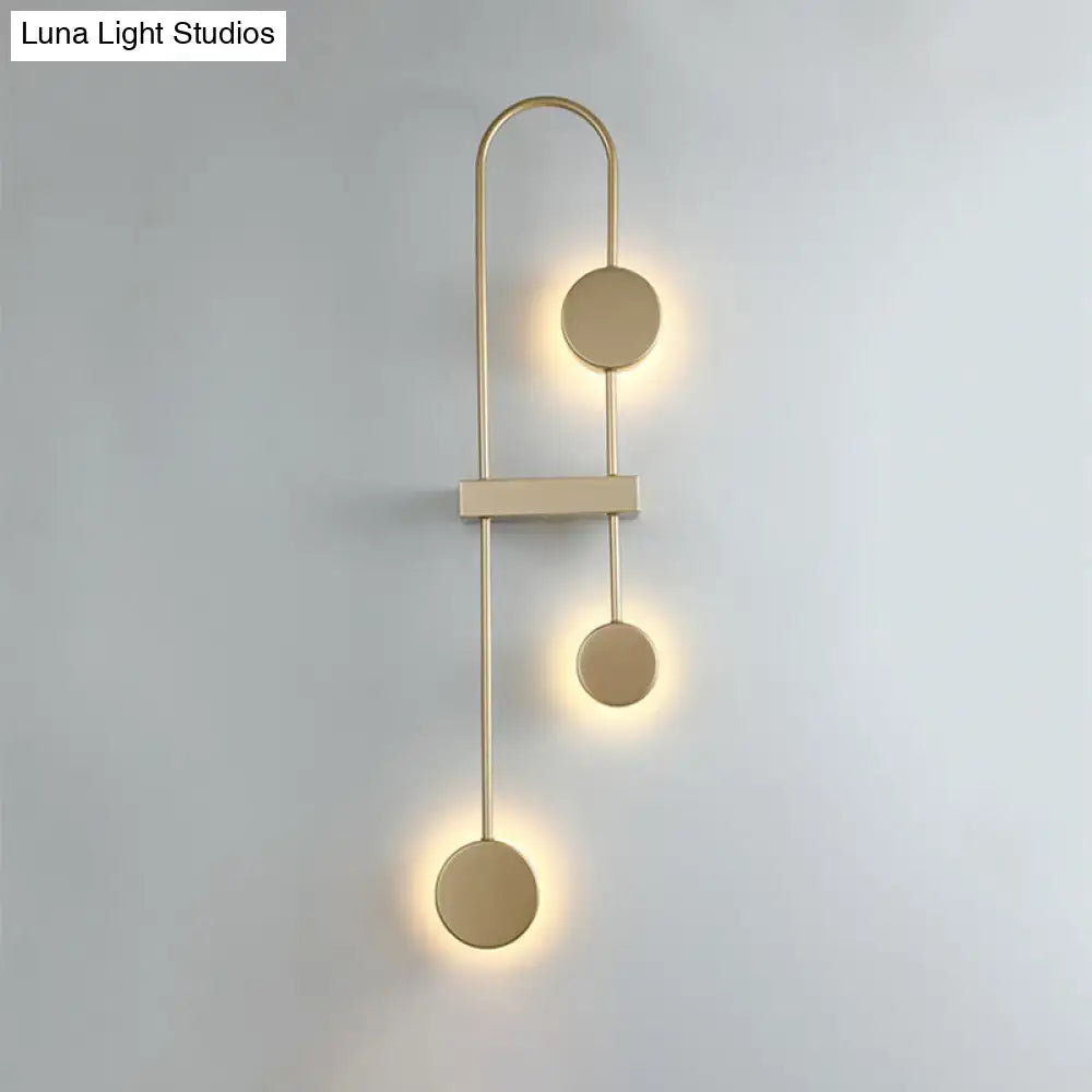 Black Gold Arched Sconce