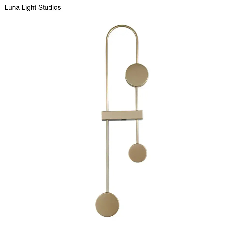 Black Gold Arched Sconce