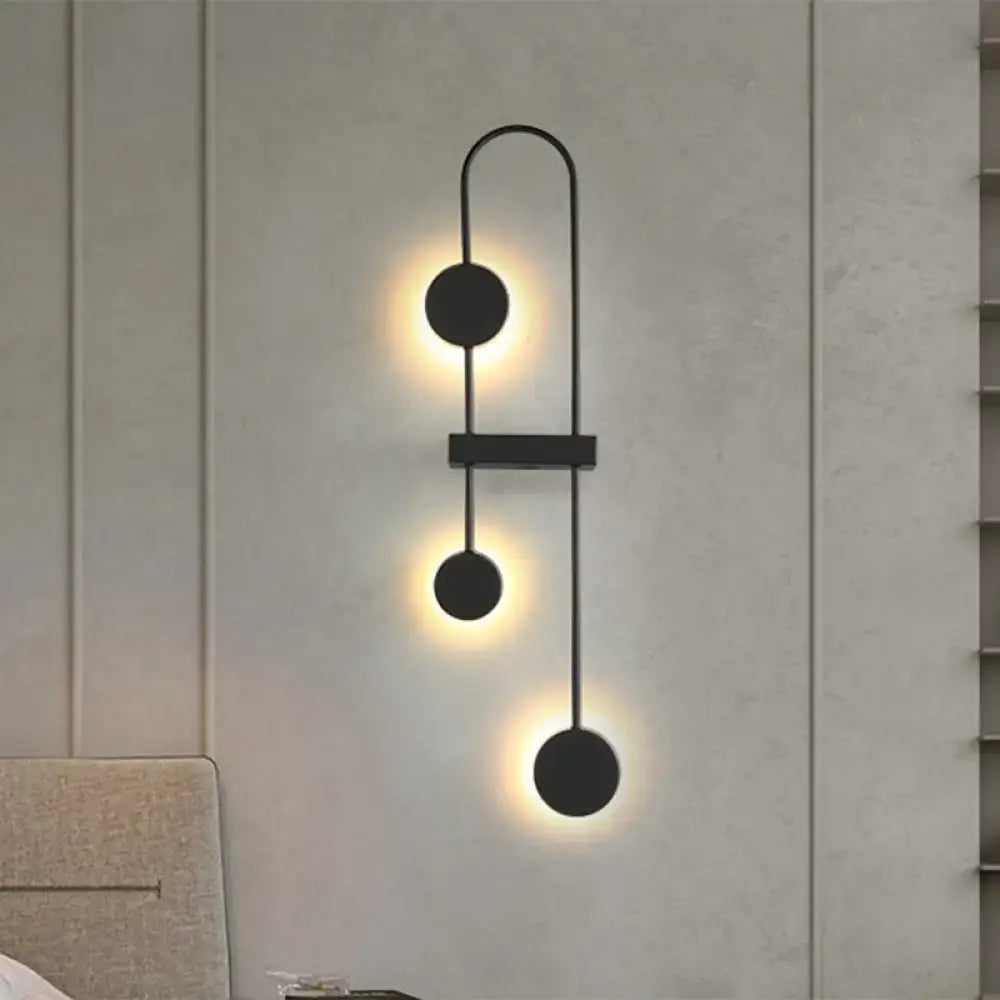 Black Gold Arched Sconce