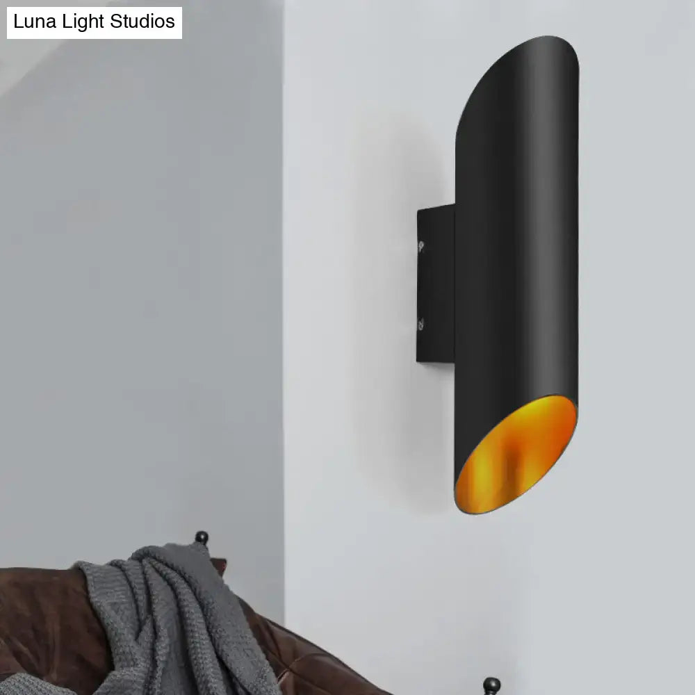 Black Gold Oblique Wall Light