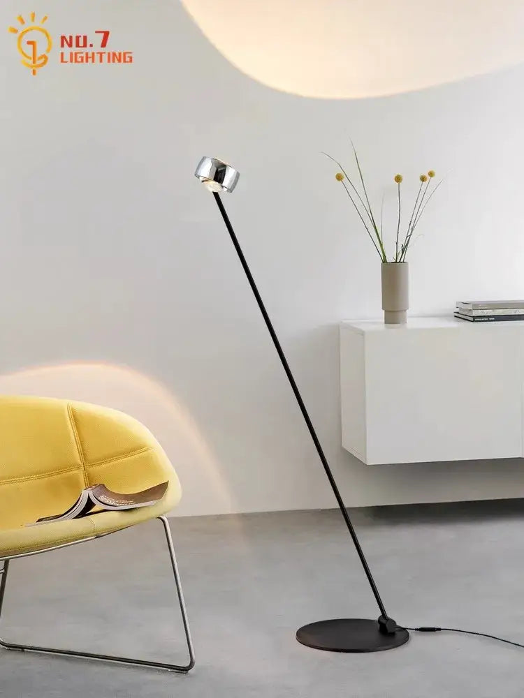 Black Induction Floor Lamp